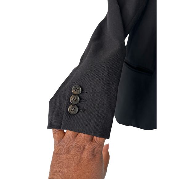 J.Crew Black Preppy Academia Wool Flannel Parke Blazer Size 2 Style J5627 - Picture 10 of 14